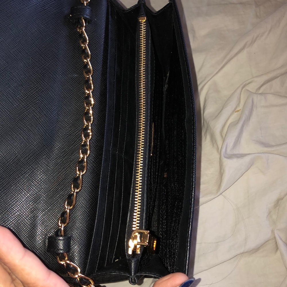 Black Saffiano* Prada Wallet on a Chain - Picture 8 of 8